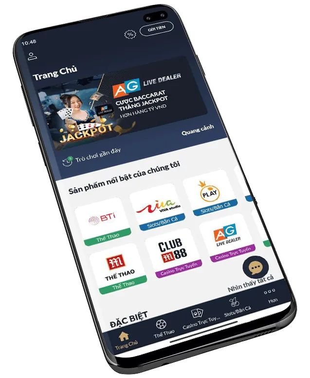 Biểu tượng đa dạng trò chơi tại VN188, bao gồm thể thao và casino